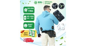 Tại sao nên mua áo điều hòa KITO pin 28.000mah ,quạt 24v